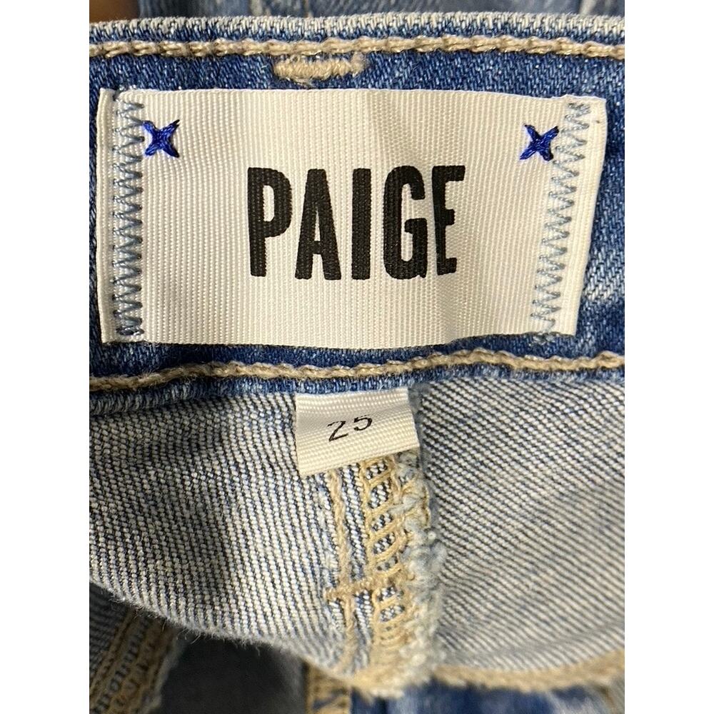 PAIGE Women's Atterberry High-Rise Hoxton Cropped Raw Hem Skinny Jeans SZ 25 - Picture 10 of 11